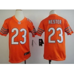 Youth Nike Chicago Bears 23 Devin Hester Orange NFL Jerseys