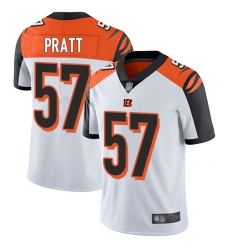 Bengals 57 Germaine Pratt White Men Stitched Football Vapor Untouchable Limited Jersey