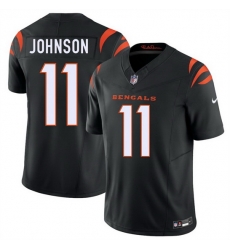 Men Cincinnati Bengals  11 Josh Johnson Black 2026 F U S E  Vapor Untouchable Limited Stitched Football Jersey