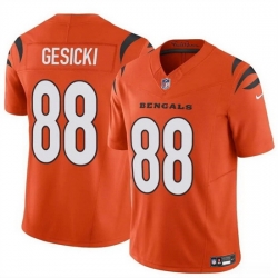 Men Cincinnati Bengals 88 Mike Gesicki Orange 2024 F U S E  Vapor Untouchable Limited Stitched Jersey