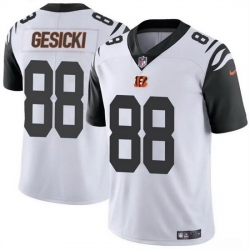 Men Cincinnati Bengals 88 Mike Gesicki White Vapor Untouchable Limited Stitched Jersey