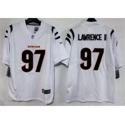Men Cincinnati Bengals  97 Dexter Lawrence II White 2026 Vapor Untouchable Limited Stitched Football Jersey