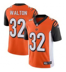 Nike Bengals 32 Mark Walton Orange Vapor Untouchable Limited Jersey