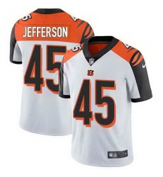 Nike Bengals 45 Malik Jefferson White Vapor Untouchable Limited Jersey