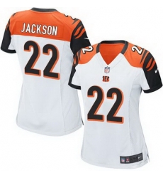 Nike Bengals #22 William Jackson White Womens Stitched NFL Elite Jersey