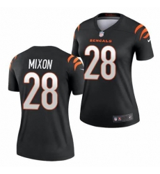 Women Cincinnati Bengals 28 Joe Mixon Black Vapor Untouchable Limited Jersey