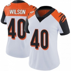 Women Nike Cincinnati Bengals 40 Brandon Wilson White Jersey