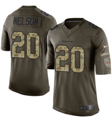 Nike Bengals #20 Reggie Nelson Green Youth Stitched NFL Limited Salute to Service Jersey