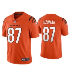 Youth Cincinnati Bengals 87 C J  Uzomah Orange Vapor Untouchable Limited Stitched Jersey 