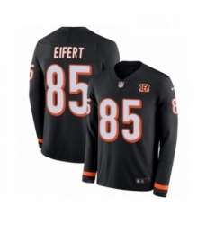 Youth Nike Cincinnati Bengals 85 Tyler Eifert Limited Black Therma Long Sleeve NFL Jersey