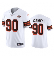 Cleveland Browns 90 Jadeveon Clowney Nike 1946 Collection Alternate Vapor Limited NFL Jersey  White