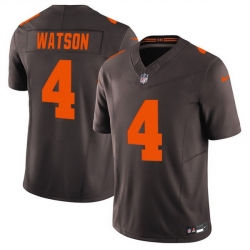Men Cleveland Browns 4 Deshaun Watson Brown 2025 F U S E  Alpha Dawg Limited Stitched Football Jersey Men Cleveland Browns 4 Deshaun Watson Brown 2025 F U S E  Alpha Dawg Limited Stitched Football Jersey