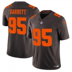 Men Cleveland Browns 95 Myles Garrett Brown 2025 F U S E  Alpha Dawg Limited Stitched Football Jersey Men Cleveland Browns 95 Myles Garrett Brown 2025 F U S E  Alpha Dawg Limited Stitched Football Jersey