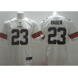 Nike Cleveland Browns 23 Joe Haden White Elite NFL Jersey