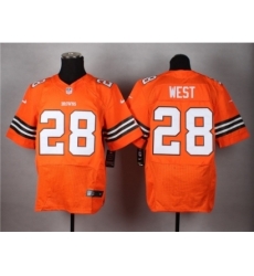 Nike Cleveland Browns 28 Terrance West orange Elite NFL Jersey