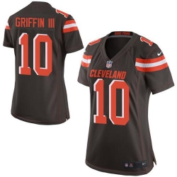 Nike Browns #10 Robert Griffin III Brown Team Color Womens Stitched Nike Browns #10 Robert Griffin III Brown Team Color Womens Stitched