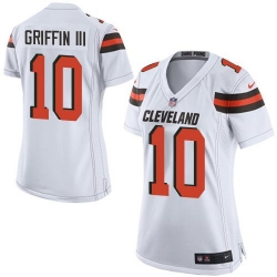 Nike Browns #10 Robert Griffin III White Womens Stitched NFL New Elite Nike Browns #10 Robert Griffin III White Womens Stitched NFL New Elite
