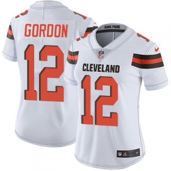 Nike Browns #12 Josh Gordon White Womens Stitched NFL Vapor Untouchable Limited Jersey Nike Browns #12 Josh Gordon White Womens Stitched NFL Vapor Untouchable Limited Jersey