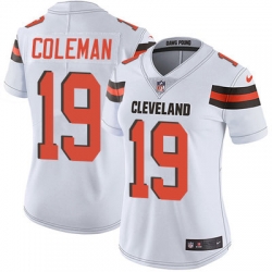 Nike Browns #19 Corey Coleman White Womens Stitched NFL Vapor Untouchable Limited Jersey Nike Browns #19 Corey Coleman White Womens Stitched NFL Vapor Untouchable Limited Jersey