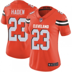 Nike Browns #23 Joe Haden Orange Alternate Womens Stitched NFL Vapor Untouchable Limited Jersey Nike Browns #23 Joe Haden Orange Alternate Womens Stitched NFL Vapor Untouchable Limited Jersey