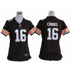Nike Women NFL Cleveland Browns #16 Joshua Cribbs Brown Jerseys Nike Women NFL Cleveland Browns #16 Joshua Cribbs Brown Jerseys