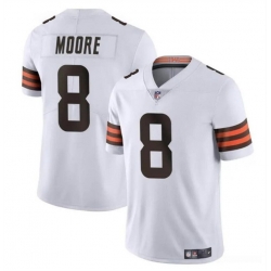 Youth Cleveland Browns 8 Elijah Moore White Vapor Limited Stitched Football Jersey