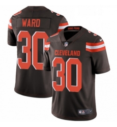 Youth Nike Cleveland Browns 30 Denzel Ward Brown Team Color Vapor Untouchable Elite Player NFL Jersey