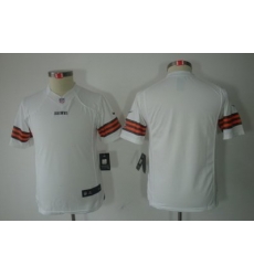 Youth Nike Cleveland Browns Blank White Color[Youth Limited Jerseys]