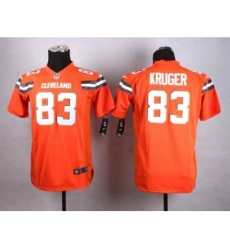 nike youth nfl jerseys cleveland browns 83 hartline orange[nike][new style]