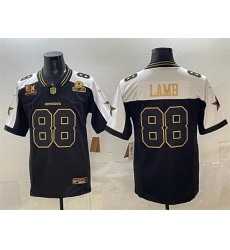 Men Dallas Cowboys 88 CeeDee Lamb Black Gold F U S E With 5x Super Bowl Champions 26 Established In 1960 Patch Vapor Limited Stitched Football Jersey Men Dallas Cowboys 88 CeeDee Lamb Black Gold F U S E With 5x Super Bowl Champions 26 Established In 1960 Patch Vapor Limited Stitched Football Jersey