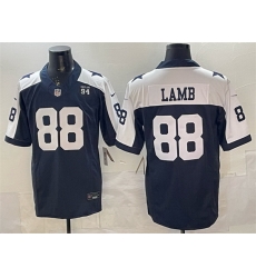 Men Dallas Cowboys 88 CeeDee Lamb Navy F U S E 94 Marshawn Kneeland Memorial Patch Vapor Limited Stitched Football Jersey Men Dallas Cowboys 88 CeeDee Lamb Navy F U S E 94 Marshawn Kneeland Memorial Patch Vapor Limited Stitched Football Jersey