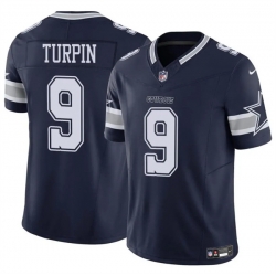 Men Dallas Cowboys 9 KaVontae Turpin Navy 2023 F U S E Vapor Untouchable Limited Stitched Football Jersey