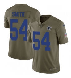 Mens Nike Dallas Cowboys 54 Jaylon Smith Limited Olive 2017 Salute to Service NFL Jersey