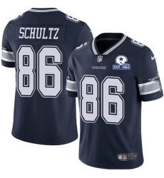 Nike Cowboys 86 Dalton Schultz Navy Blue Team Color Men Stitched With Established In 1960 Patch NFL Vapor Untouchable Limited Jersey