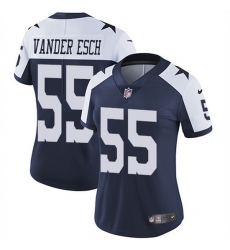 Women Dallas Cowboys 55 Leighton Vander Esch Navy Thanksgiving Limited Stitched Jersey 28Run Small uFF09