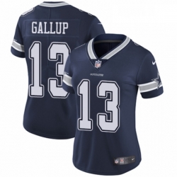 Womens Nike Dallas Cowboys 13 Michael Gallup Navy Blue Team Color Vapor Untouchable Elite Player NFL Jersey