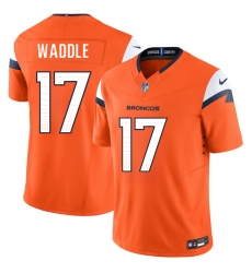 Men Denver Broncos  17 Jaylen Waddle Orange 2026 F U S E  Vapor Limited Stitched Football Jersey