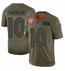 Youth Denver Broncos 10 Emmanuel Sanders Limited Camo 2019 Salute to Service Football Jersey