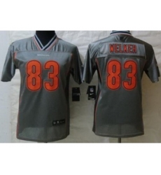 Youth Nike Denver Broncos 83 Wes Welker Grey Jersey(Vapor Elite)