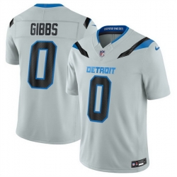 Men Detroit Lions  0 Jahmyr Gibbs Silver 2026 F U S E  Rivalries Collection Limited Stitched Football Jersey