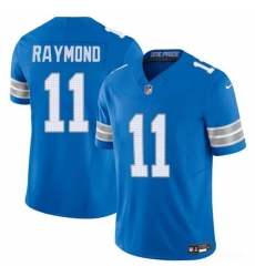 Men Detroit Lions 11 Kalif Raymond Blue 2024 F U S E Vapor Limited Stitched Jersey