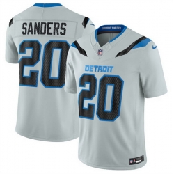 Men Detroit Lions  20 Barry Sanders Silver 2026 F U S E  Rivalries Collection Limited Stitched Football Jersey