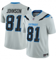 Men Detroit Lions  81 Calvin Johnson Silver 2026 F U S E  Rivalries Collection Limited Stitched Football Jersey