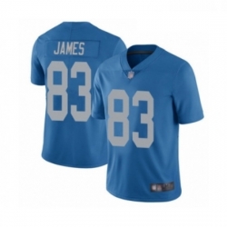 Men Detroit Lions 83 Jesse James Blue Alternate Vapor Untouchable Limited Player Football Jersey