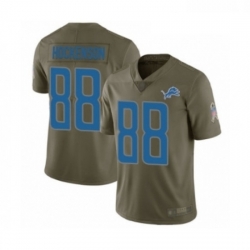 Men Detroit Lions 88 TJ Hockenson Limited Olive 2017 Salute to Service Football Jersey