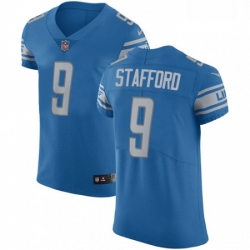 Men Nike Detroit Lions 9 Matthew Stafford Light Blue Team Color Vapor Untouchable Elite Player NFL Jersey