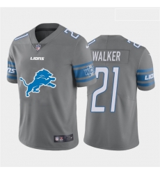 Nike Lions 21 Tracy Walker Gray Team Big Logo Vapor Untouchable Limited Jersey