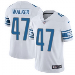 Nike Lions #47 Tracy Walker White Mens Stitched NFL Vapor Untouchable Limited Jersey