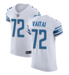 Nike Lions 72 Halapoulivaati Vaitai White Men Stitched NFL New Elite Jersey