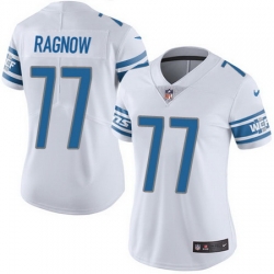 Nike Lions #77 Frank Ragnow White Womens Stitched NFL Vapor Untouchable Limited Jersey